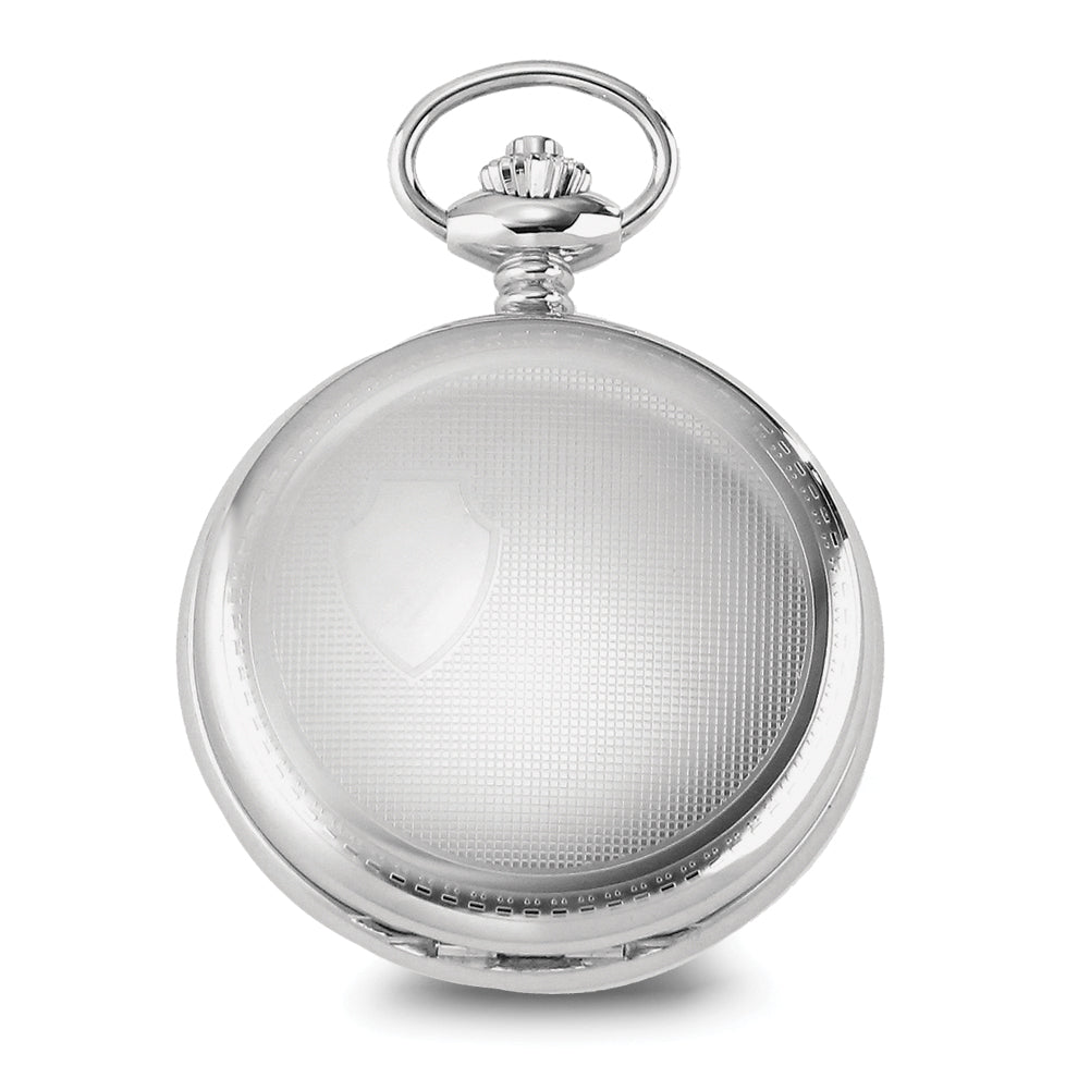 Charles Hubert Stainless Steel Hunter Case Tritium Mechanical Pocket Watch