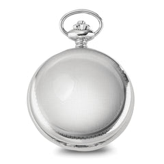 Charles Hubert Stainless Steel Hunter Case Tritium Mechanical Pocket Watch