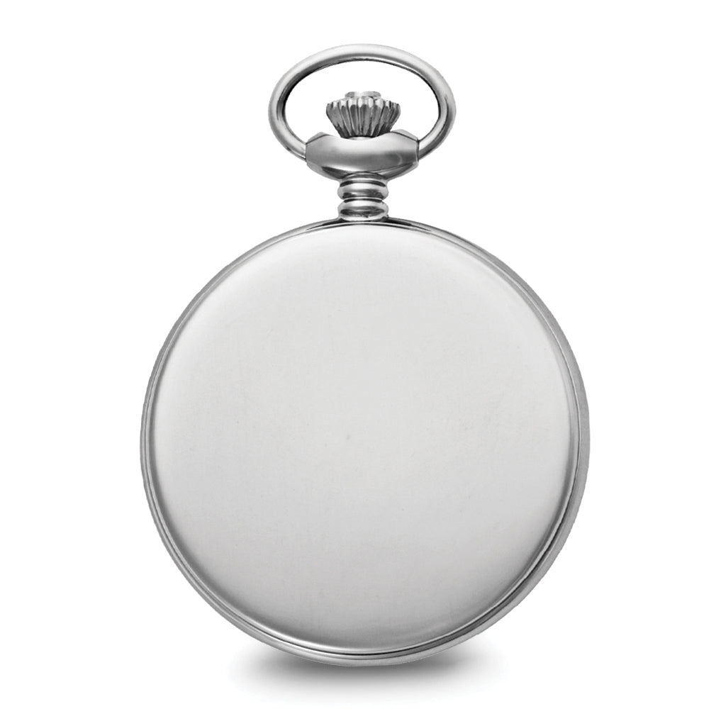 Charles Hubert Stainless Steel Hunter Case Tritium Mechanical Pocket Watch