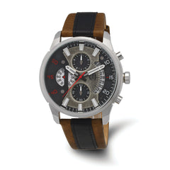 Charles Hubert Stainless Steel Chronograph Black Dial Watch