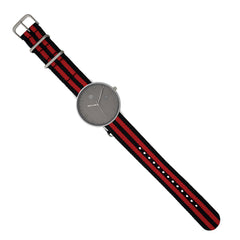 Charles Hubert Stainless Steel w/2 Bands Tritium Grey Dial Watch