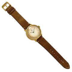 Charles Hubert Antique IP-plated Stainless Steel Brown Dial Quartz Watch