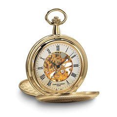 Charles Hubert Gold-finish White Dial Pocket Watch