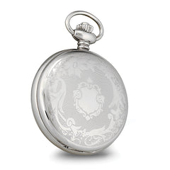 Charles Hubert Stainless Hunter Case w/Shield Skeleton Pocket Watch
