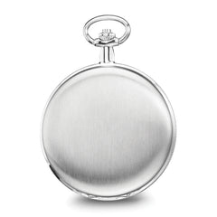 Charles Hubert Satin Stainless Hunter Case White Dial Pocket Watch