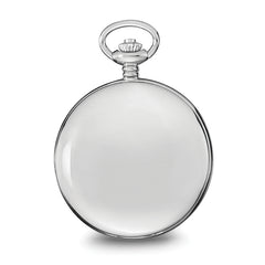 Charles Hubert Chrome-finish Open Window Moon Phase Pocket Watch