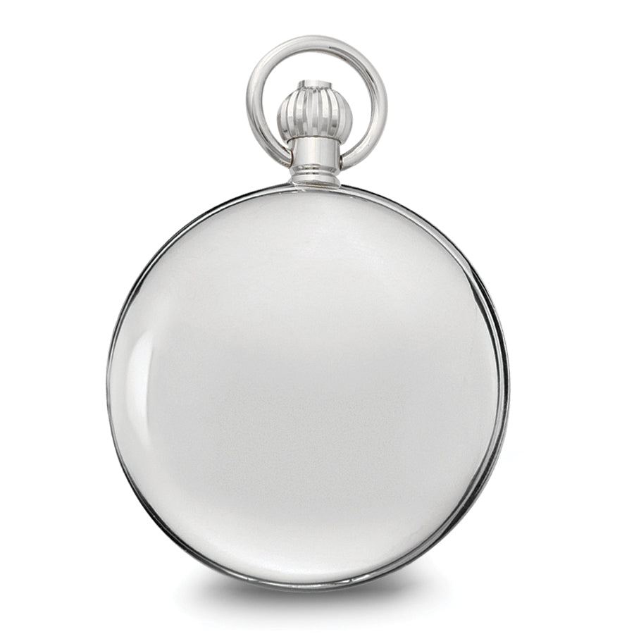Charles Hubert Chrome-finish Double Cover Open Window Pocket Watch