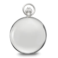 Charles Hubert Chrome-finish Double Cover Open Window Pocket Watch