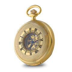 Charles Hubert Gold-finish Open Window Case Pocket Watch