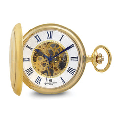 Charles Hubert Gold-finish Open Window Case Pocket Watch