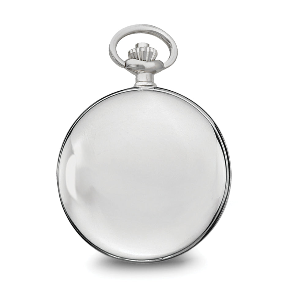 Charles Hubert Chrome-finish Open Window Case Pocket Watch