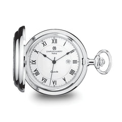Charles Hubert Half Dollar Coin/Plain Polished Back Pocket Watch