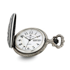 Charles Hubert Antique Chrome & Satin U.S. Seal Pocket Watch