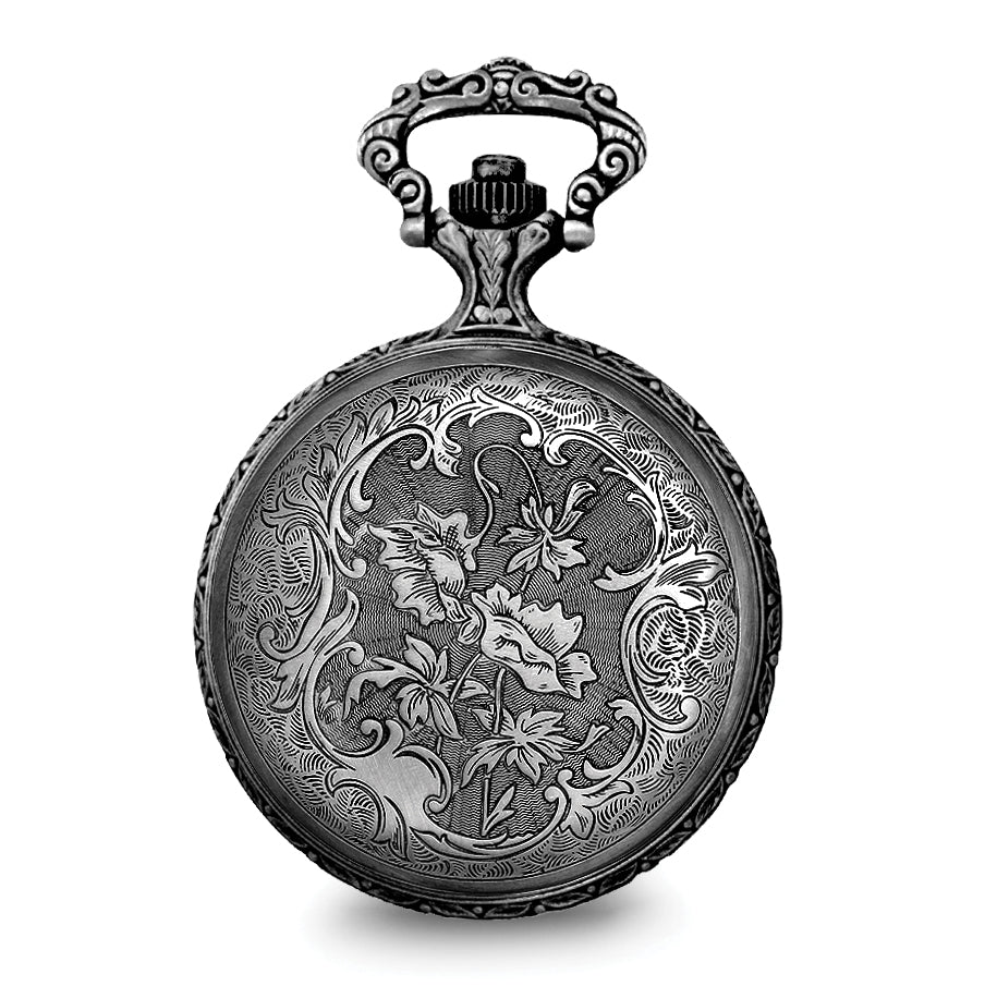Charles Hubert Antique Chrome-finish Sailing Ship Pocket Watch