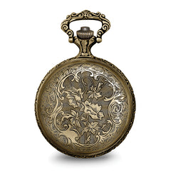 Charles Hubert Antique Gold-finish 2 Horses Pocket Watch