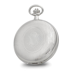 Charles Hubert Double Cover Striped w/Shield Pocket Watch