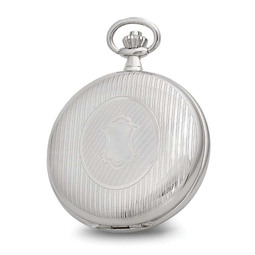 Charles Hubert Double Cover Striped w/Shield Pocket Watch
