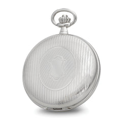 Charles Hubert Double Cover Striped w/Shield Pocket Watch