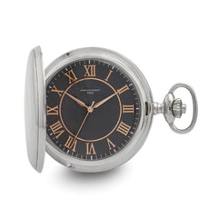Charles Hubert Chrome-finish Grey Dial Quartz Pocket Watch