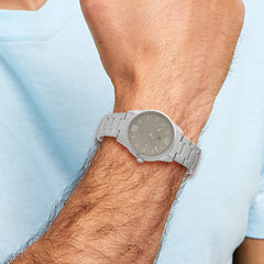 Charles-Hubert Stainless Steel Grey Dial with Date Watch