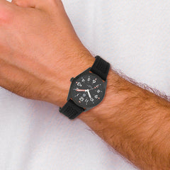 Charles-Hubert Black IP-plated Stainless Steel Black Dial with Date Watch