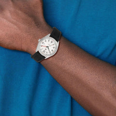 Charles-Hubert Stainless Steel White Dial with Date Watch