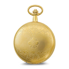 Charles Hubert Gold-plated Double Hunter Black Dial Pocket Watch