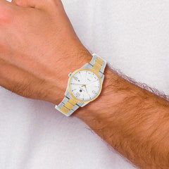 Charles-Hubert Two-Tone Yellow IP-plated Stainless Steel White Dial with Date Watch