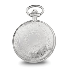 Charles Hubert Chrome-finish White Dial Three Hands Pocket Watch