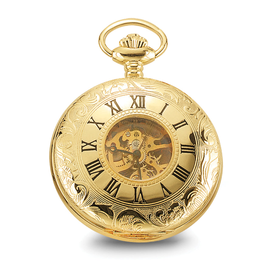 Charles Hubert Gold-finish White Dial Pocket Watch