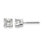 14K White Gold 1 ct Princess-Cut Diamond Stud Earrings