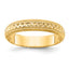 14k 3mm Design Etched Wedding Band