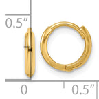 14k Polished Hinged Hoop Earrings