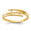 14K Polished CZ Fashion Ring