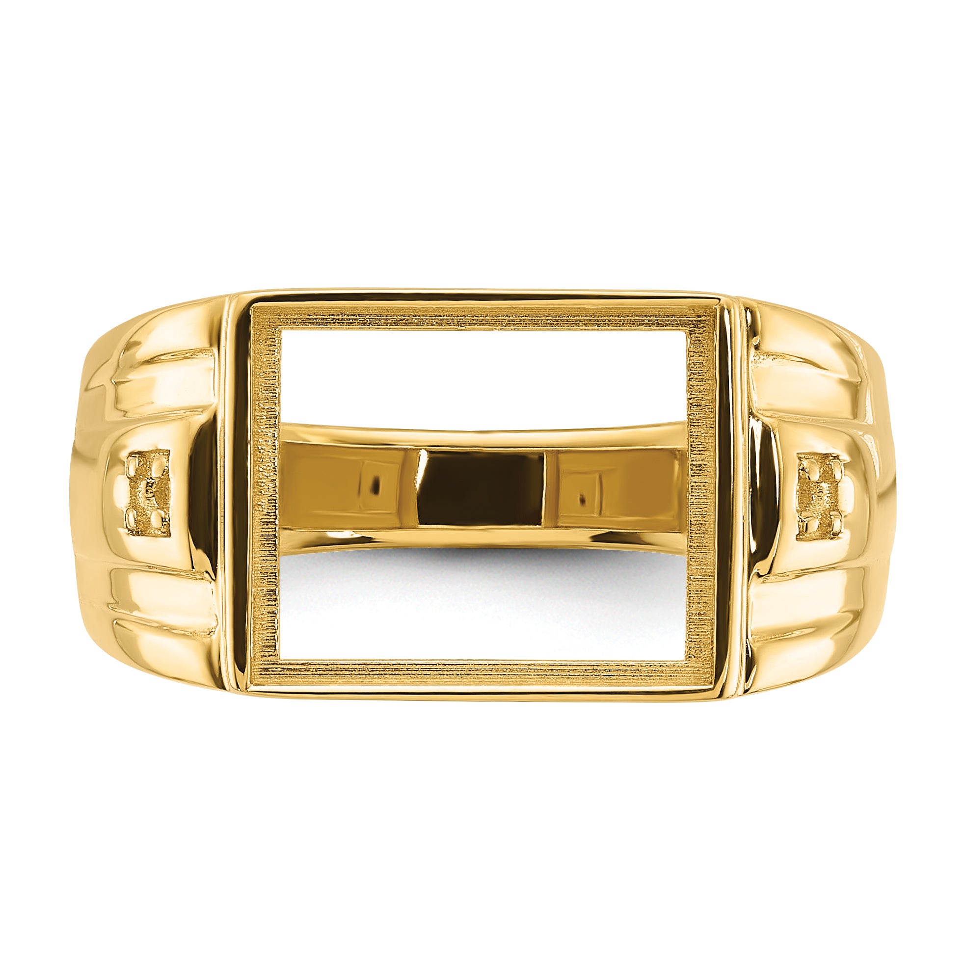 14k Men's ring Mounting (No Stone Included)