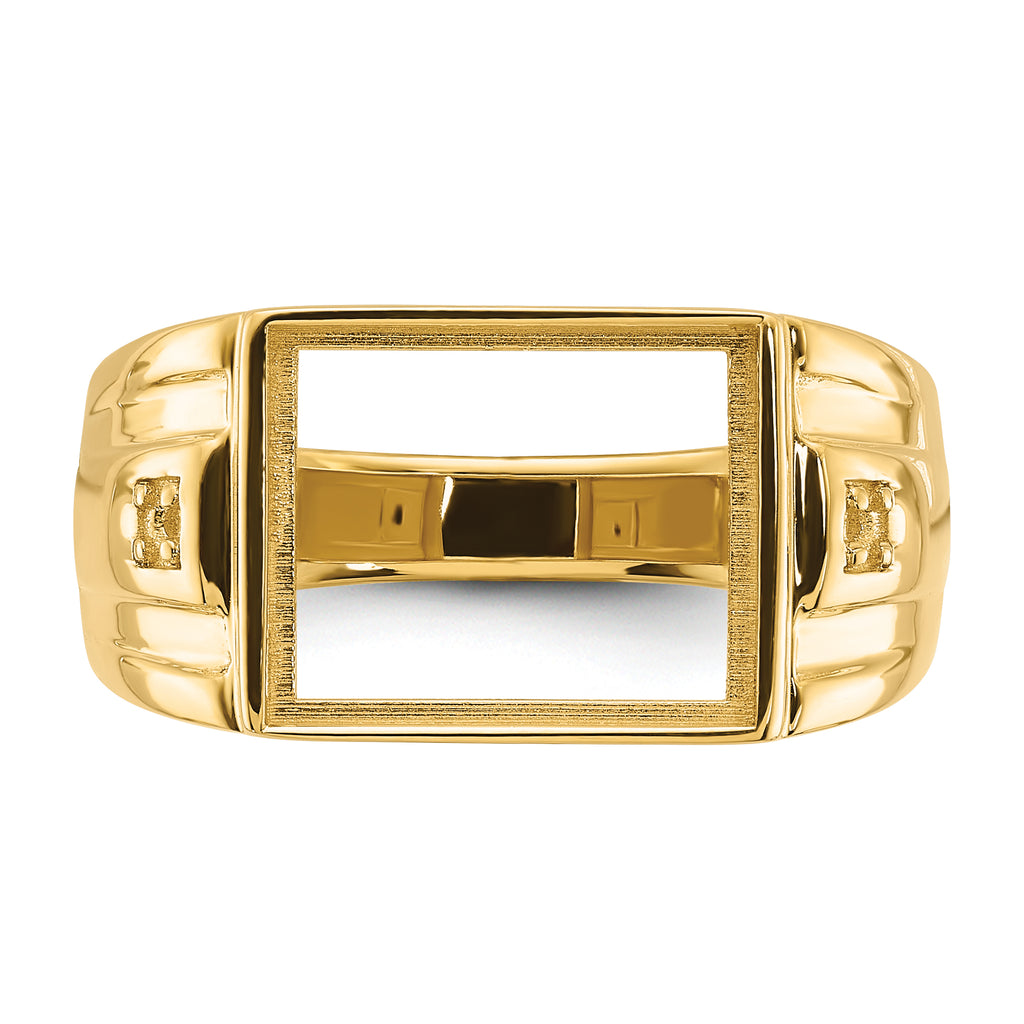14k Men's ring Mounting (No Stone Included)