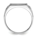 14k White Gold Men's ring Mounting (No Stone Included)