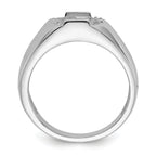 14k White Gold Men's ring Mounting (No Stone Included)