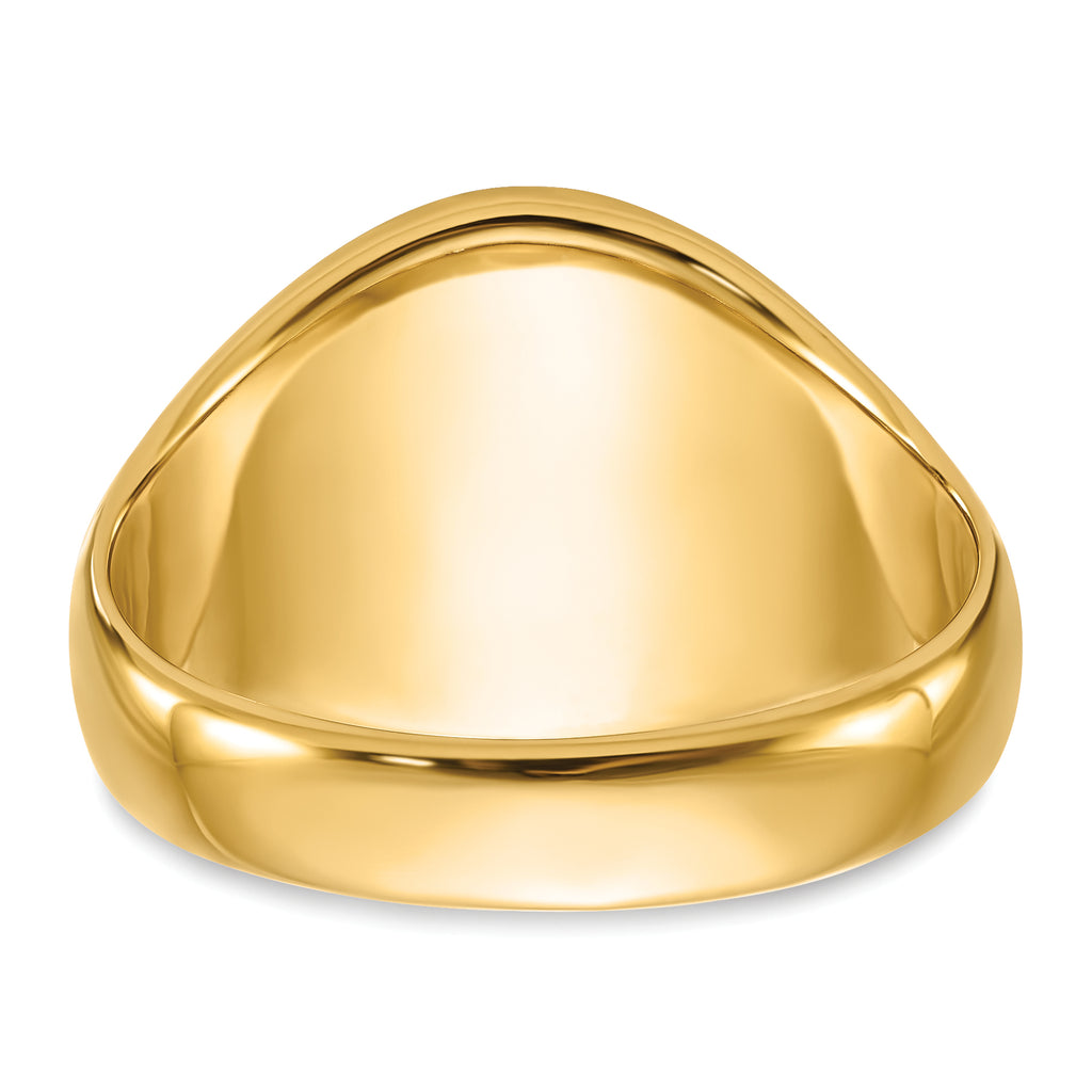 14k Men's Polished and Textured with Black Enamel and Oval Onyx Masonic Ring