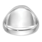 14k White Gold Mens Polished and Textured with Black Enamel and Onyx Masonic Ring