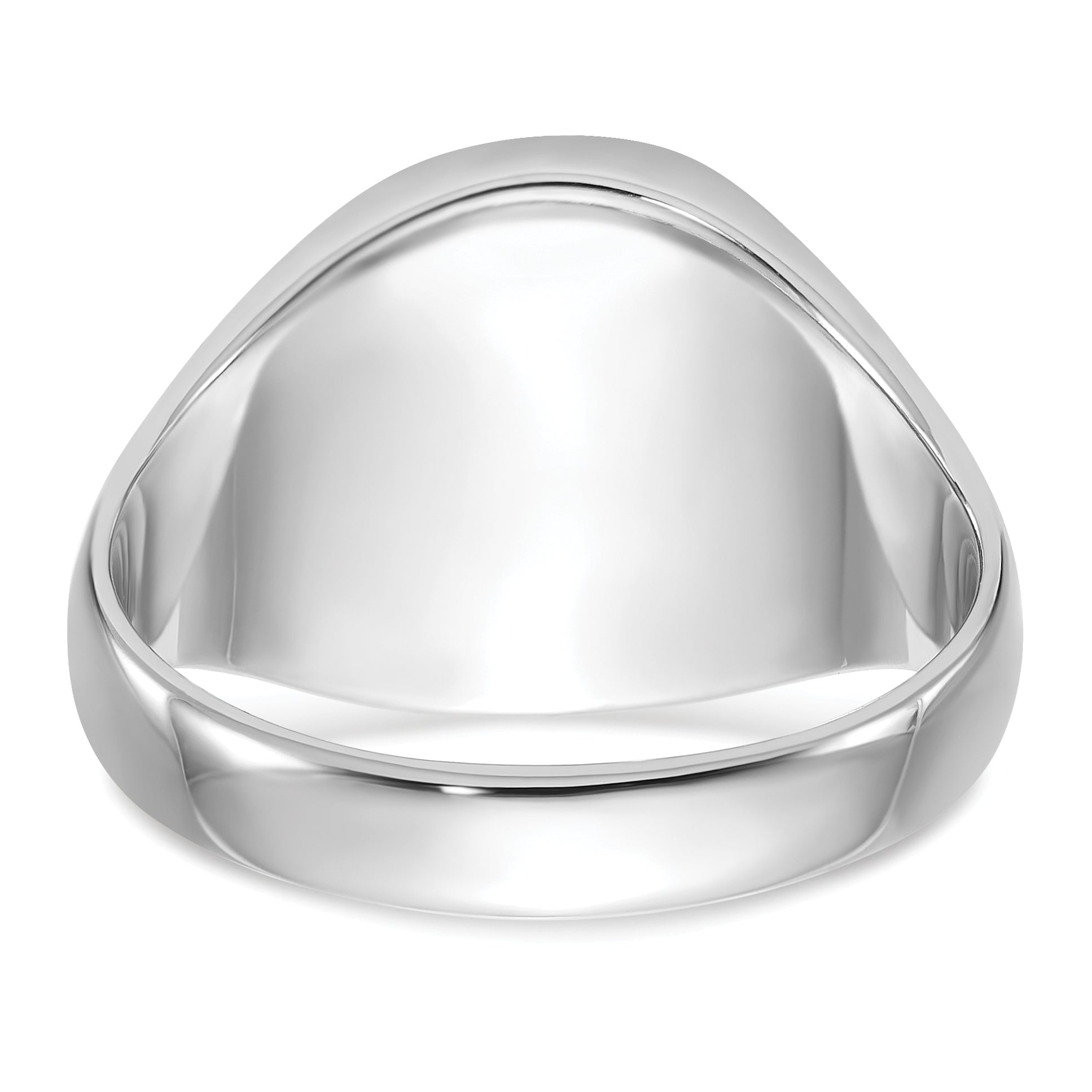14k White Gold Mens Polished and Textured with Black Enamel and Onyx Masonic Ring
