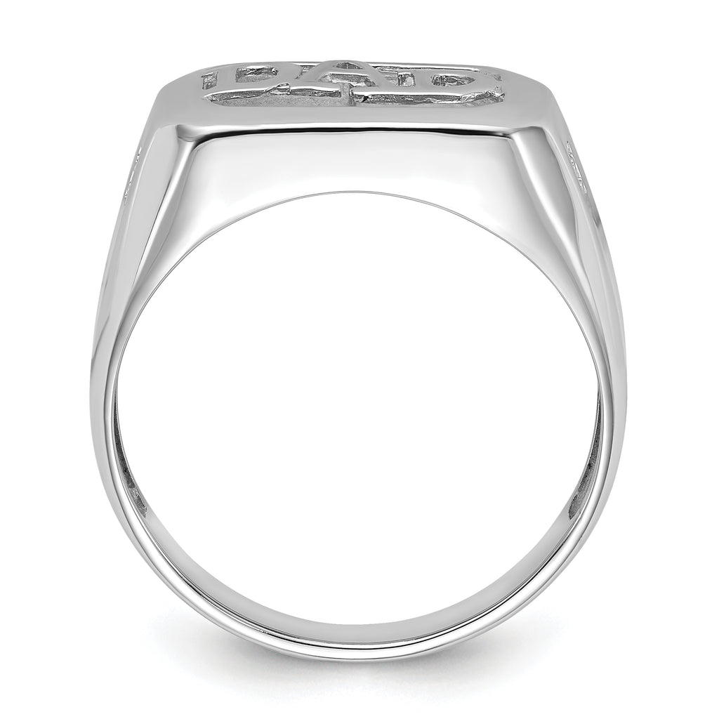 14k White Gold Men's ring Mounting (No Stone Included)