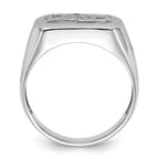 14k White Gold Men's ring Mounting (No Stone Included)