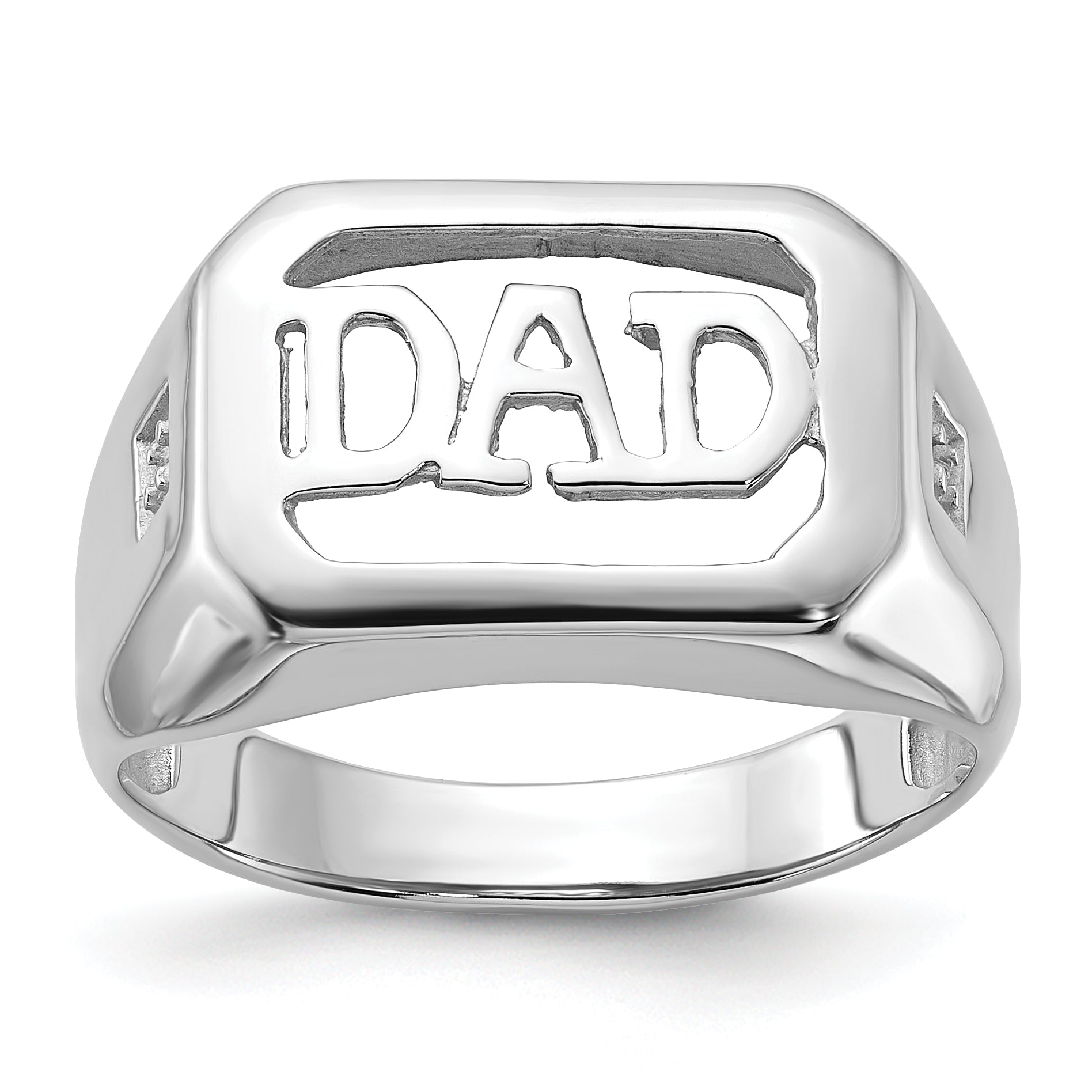 14k White Gold Men's ring Mounting (No Stone Included) Main image