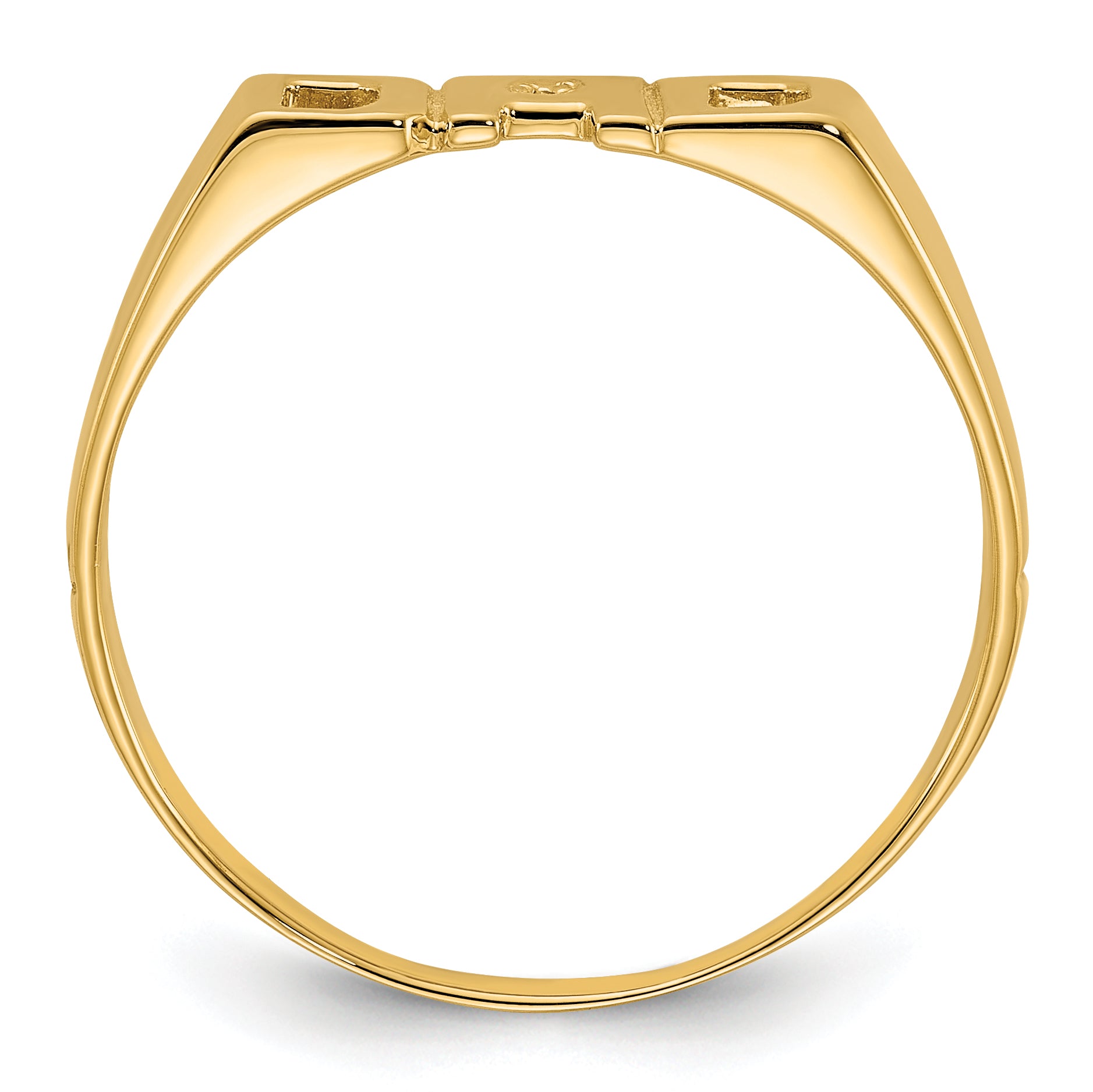 14k AA Diamond Mens DAD Ring