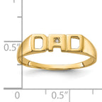 14k VS Diamond Mens DAD Ring