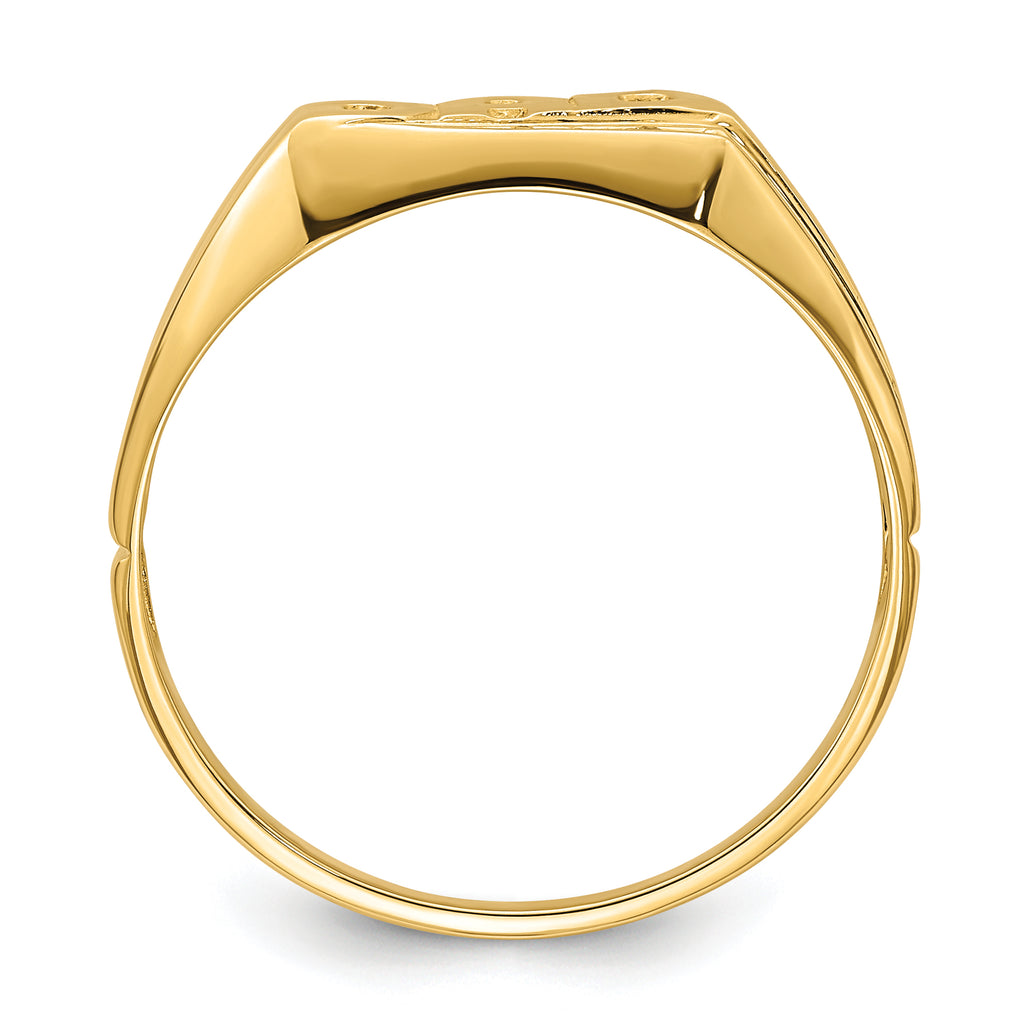 14k A Diamond Mens DAD Ring