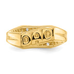 14k AAA Diamond Mens DAD Ring
