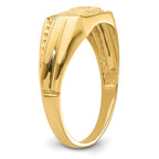 14k AA Diamond Mens DAD Ring