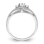 14k White Gold .14ct. Diamond Ring Mounting (No Stone Included)